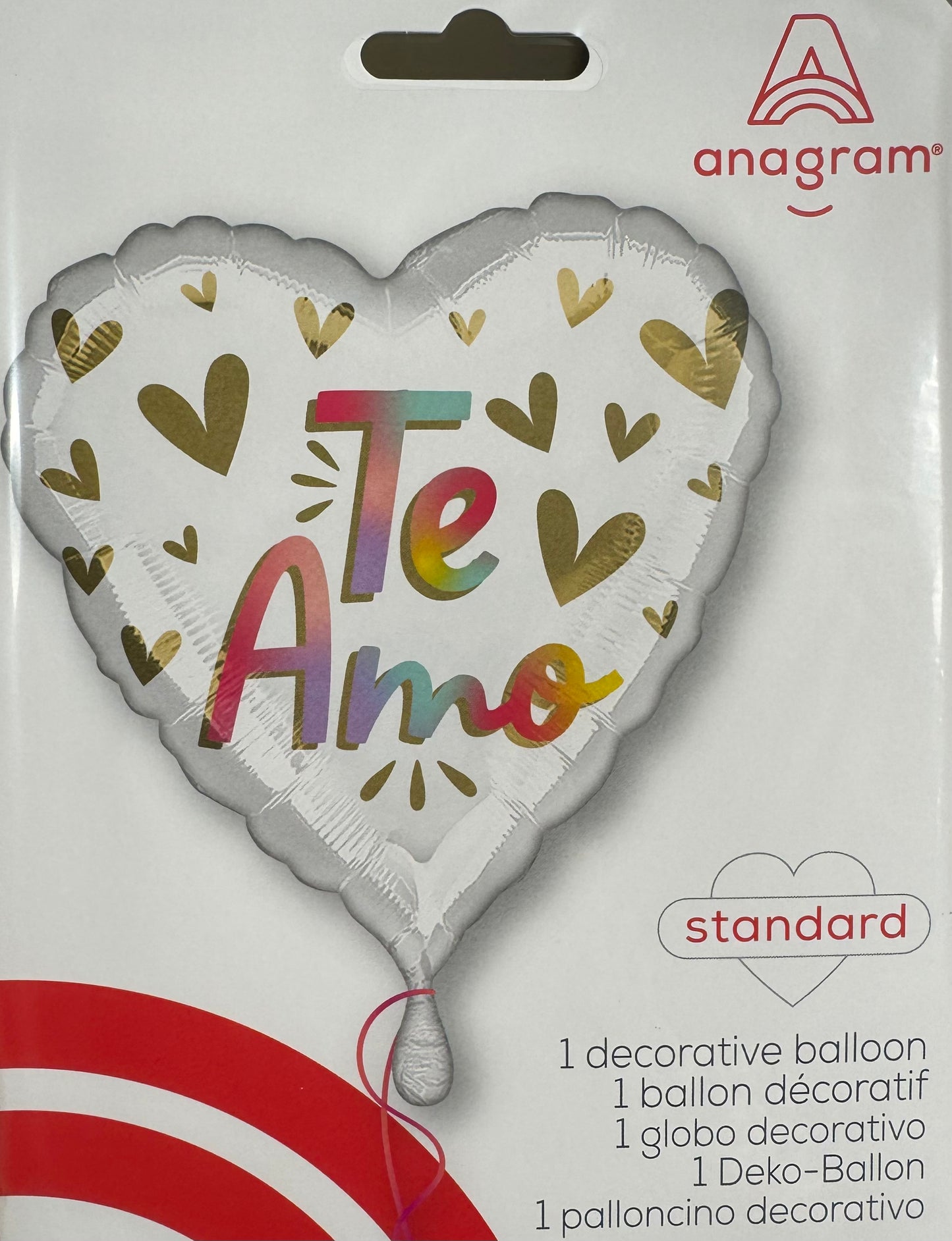 Standard "Te Amo" Mylar Balloon