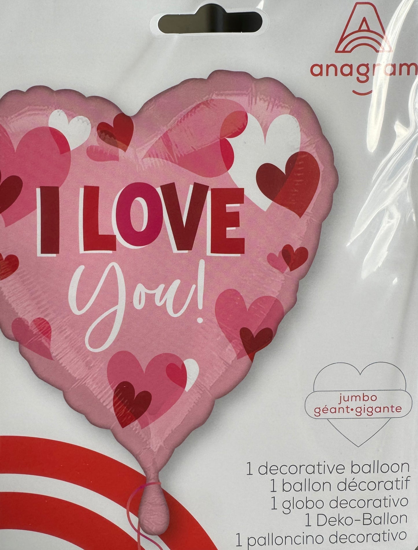 Jumbo "I Love You" Mylar Balloon