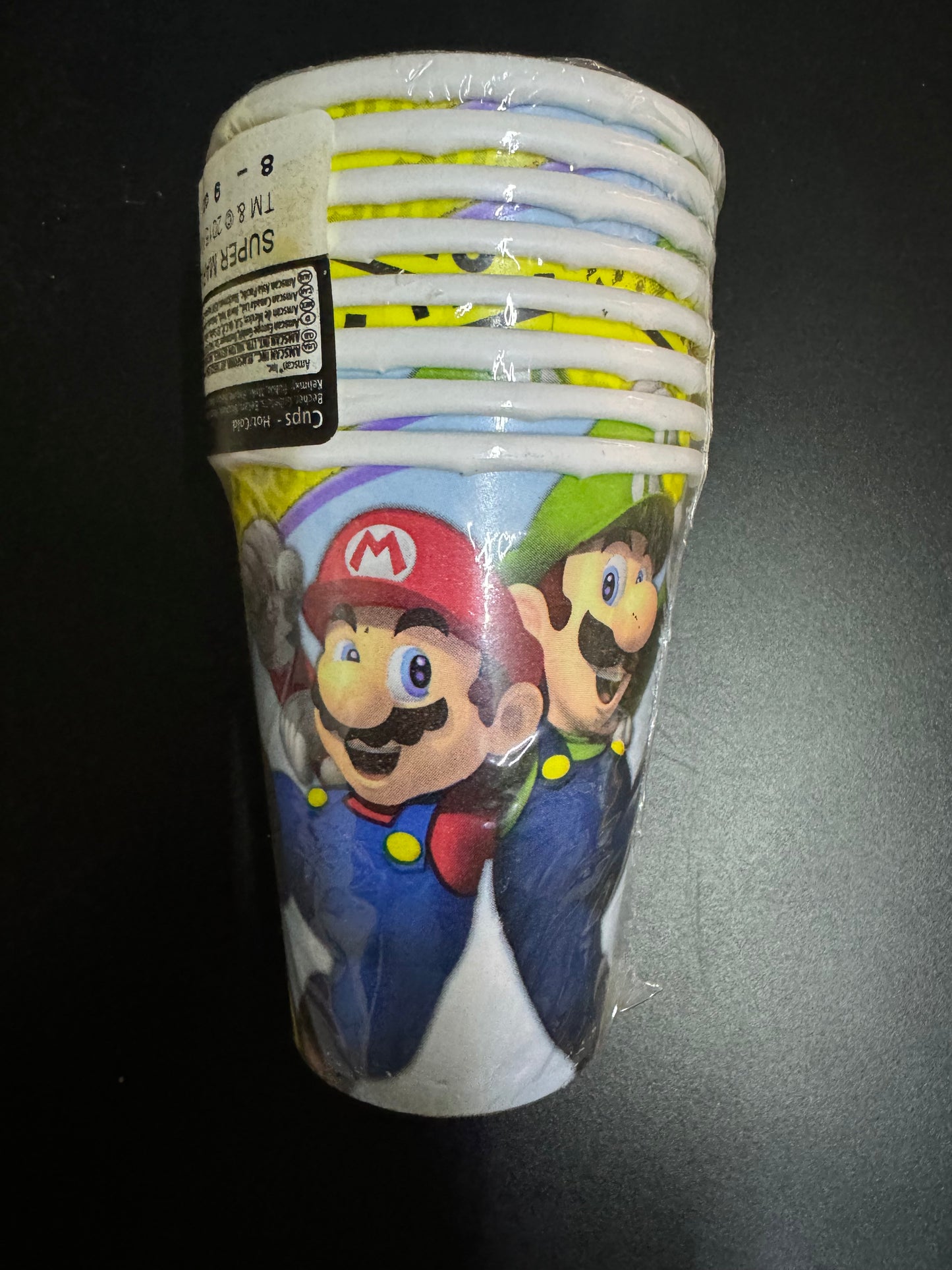 Super Mario Birthday Cups
