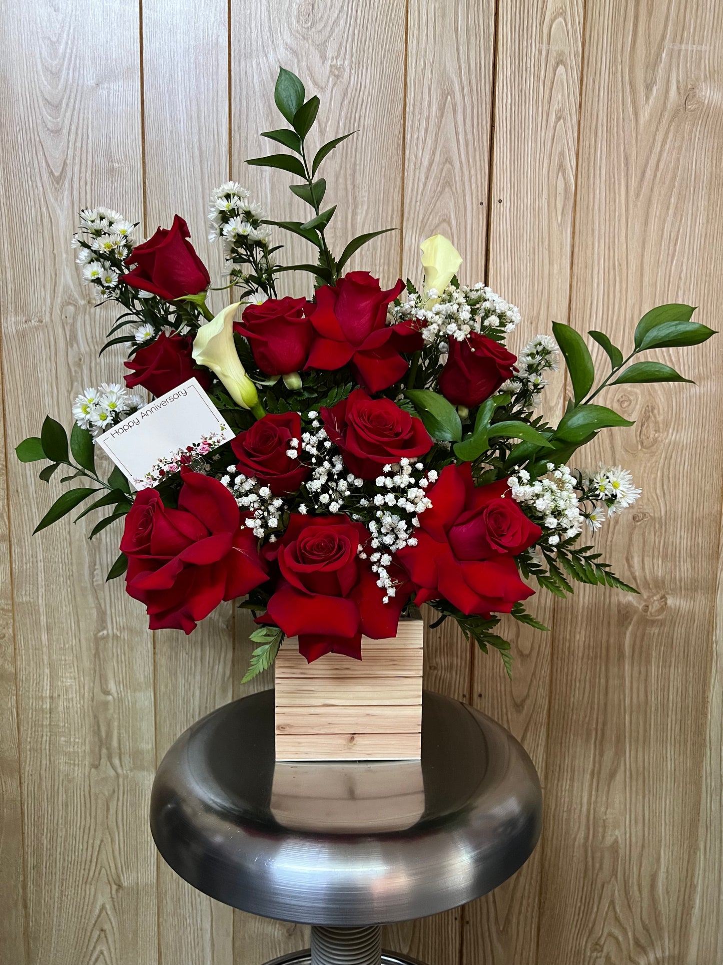 Red and Lilies
