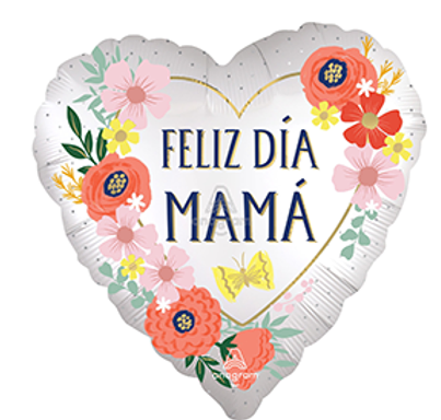 "Feliz Día Mamá" Mylar Balloon