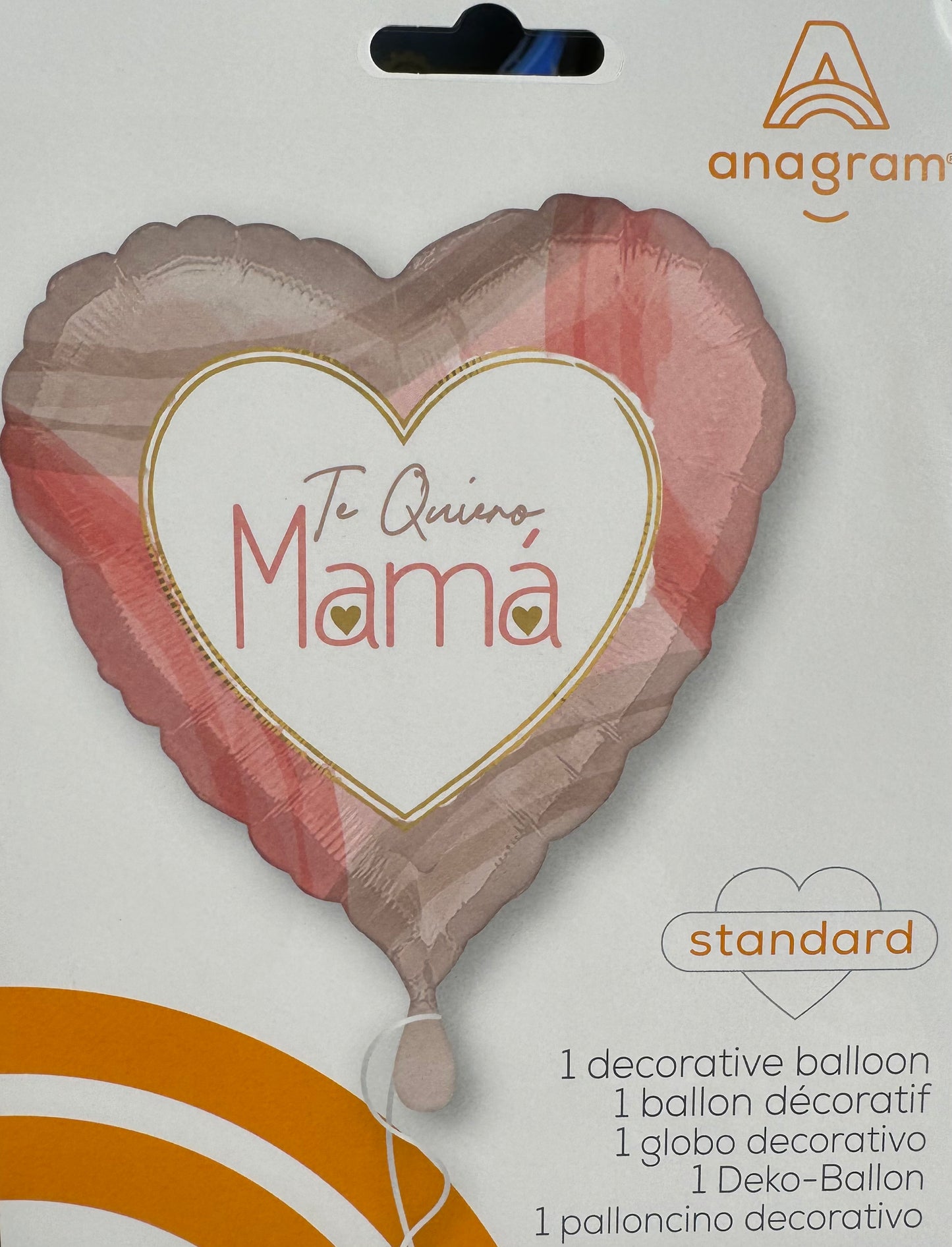 "Te Quiero Mamá" Mylar Balloon