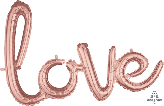 Love Script Rose Gold