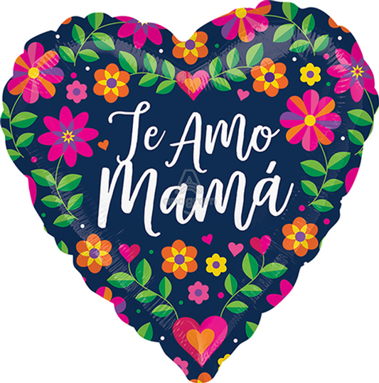 "Te Amo Mamá" Mylar Balloon